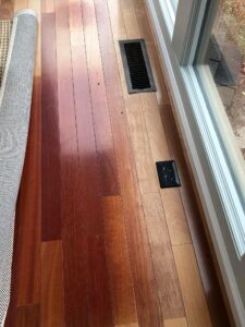 Sunlight fades Hardwood Floor