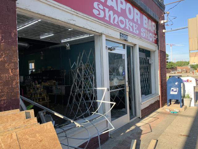 Dallas Store Break-in, Deep Elum Storefront Security Door Protection